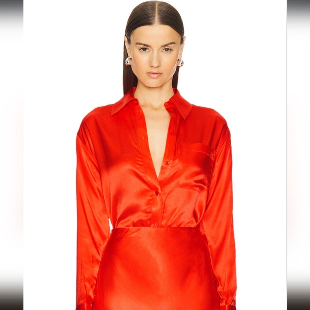 Marianna Lenae Shirt in Red Orange